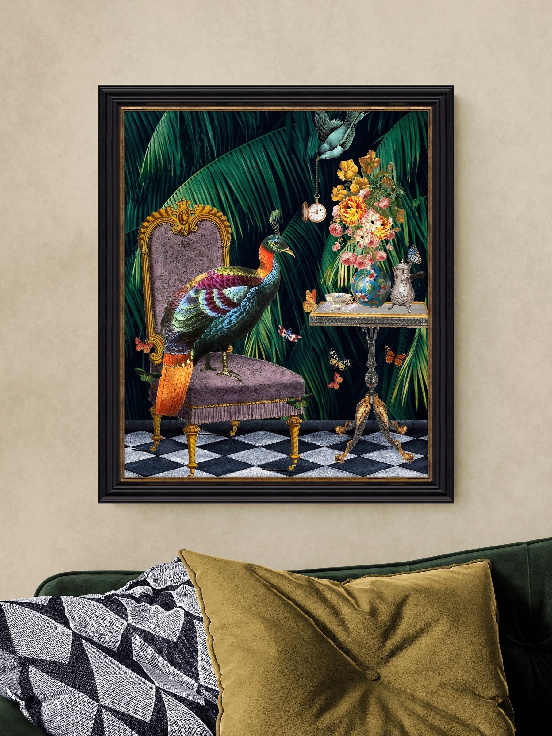 Artko Tea Time black framed art 67x57cm - British product