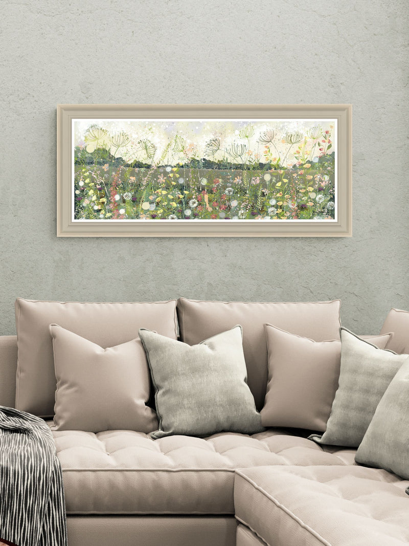 Artko Taupe Wildflower Meadow By Jane Morgan Framed Art