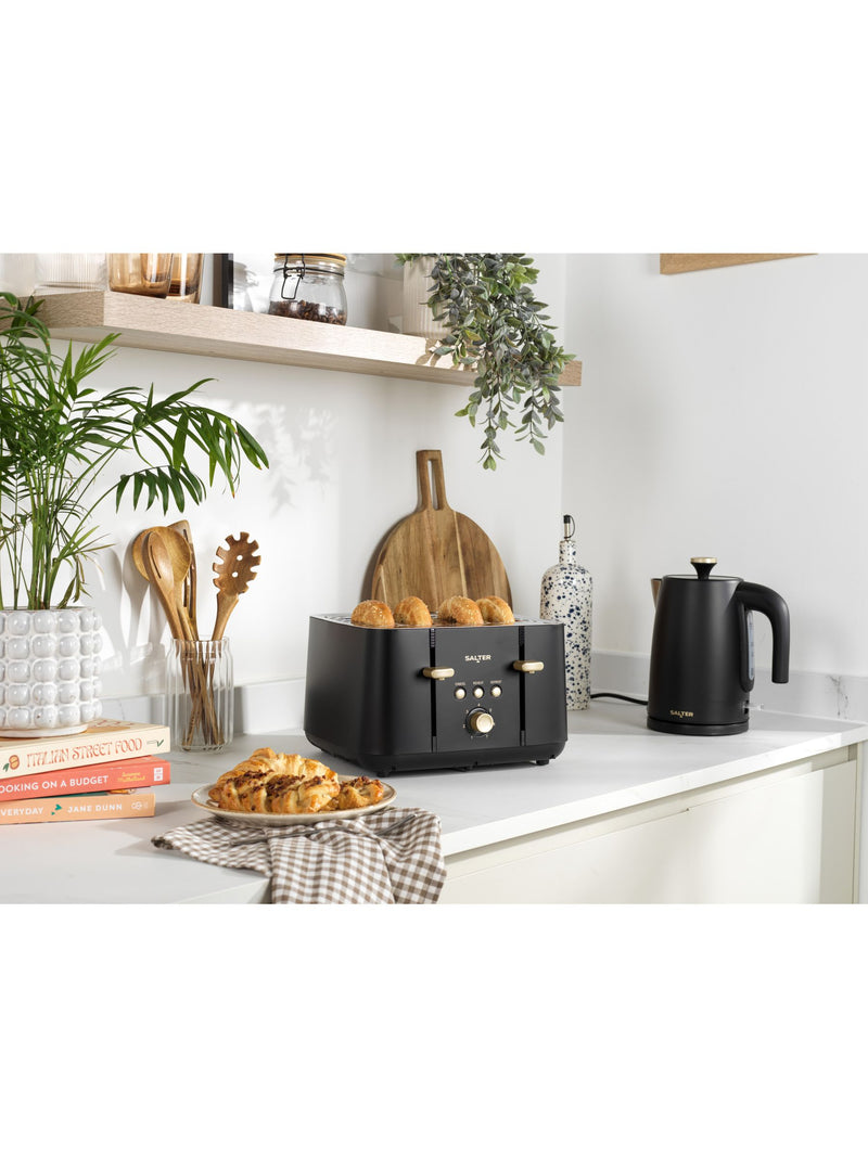 Salter Black Alchemy 4 slice toaster (British brand)