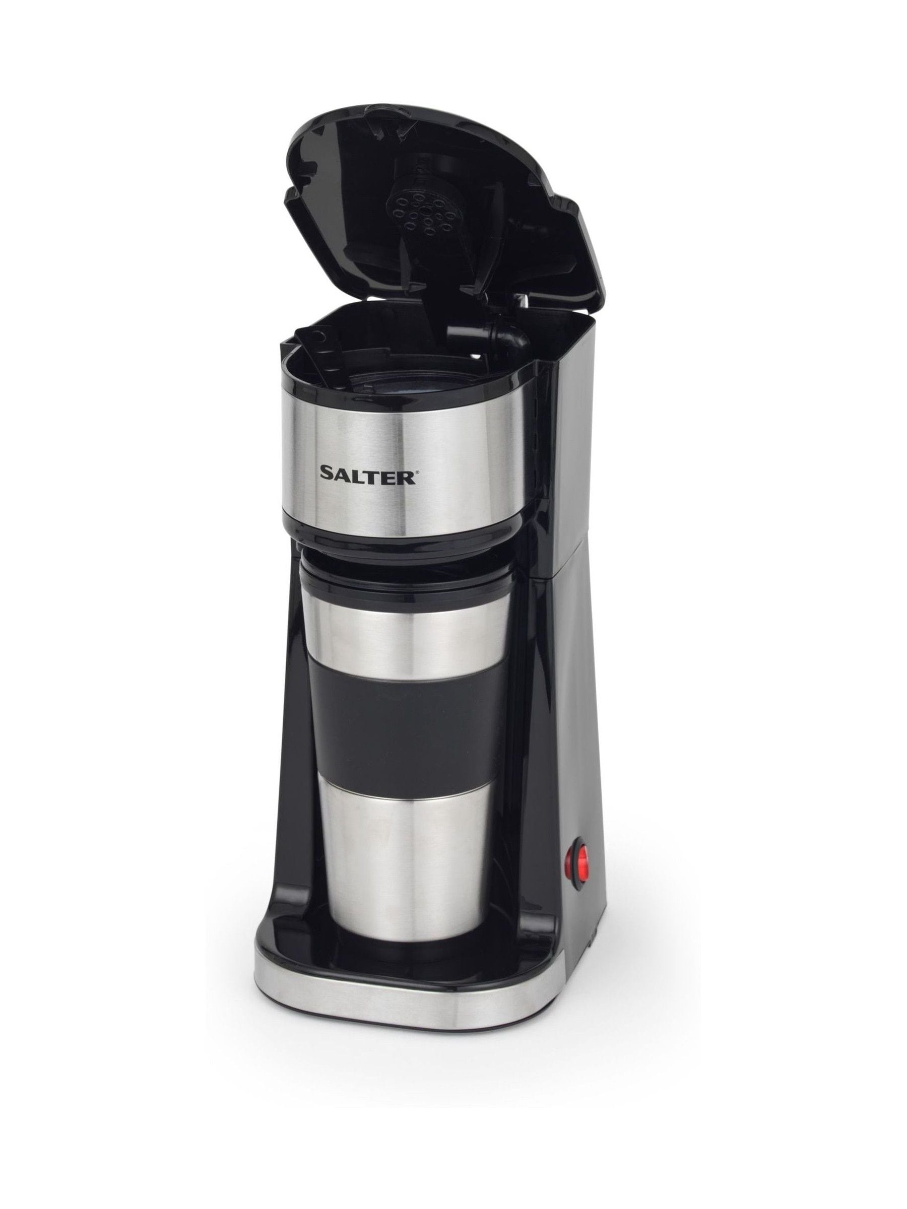 Salter Black Brew & Go Digital Coffee Maker for single cups (British brand)