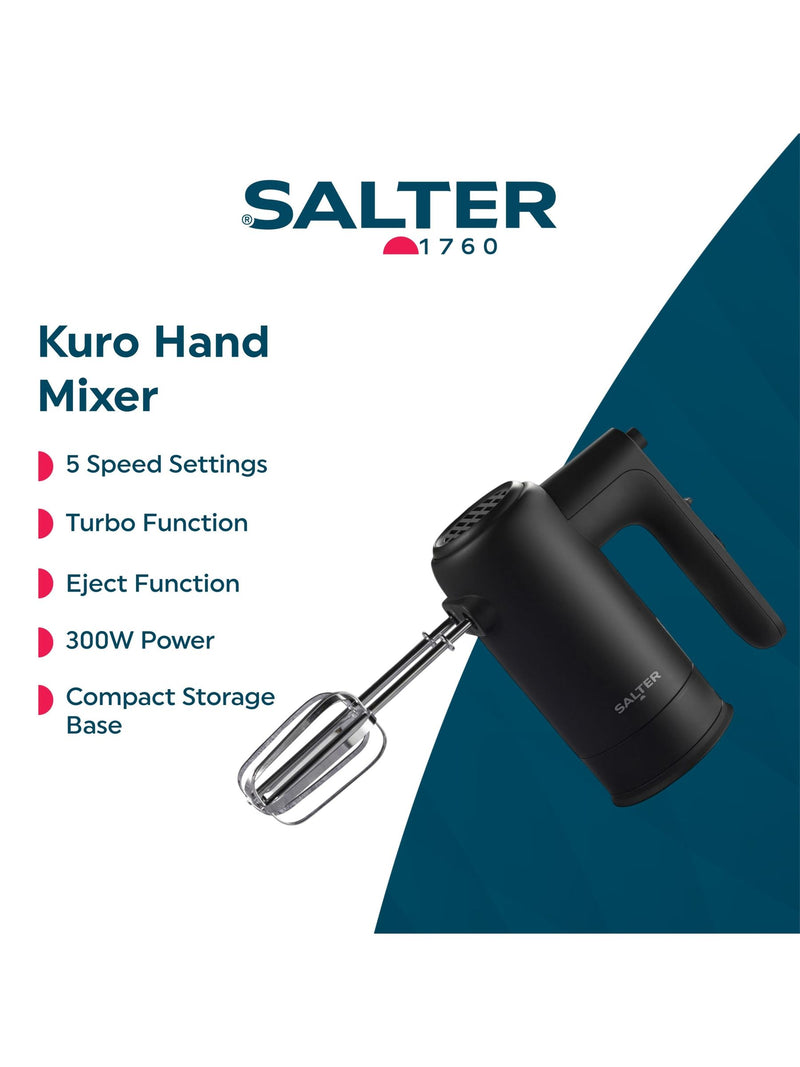 Salter Black Alchemy electric hand mixer (British brand)