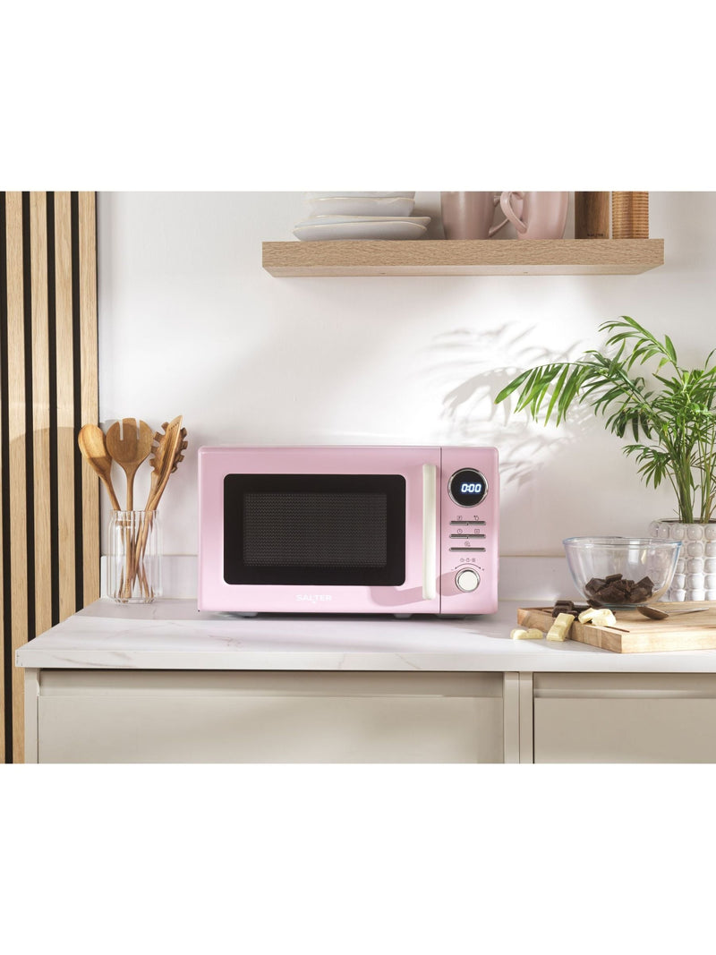 Salter Retro Pink Microwave Oven 20L (British brand)