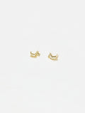 Oliver Bonas Gold Hamish Scottie Dog Gold Plated Stud Earrings