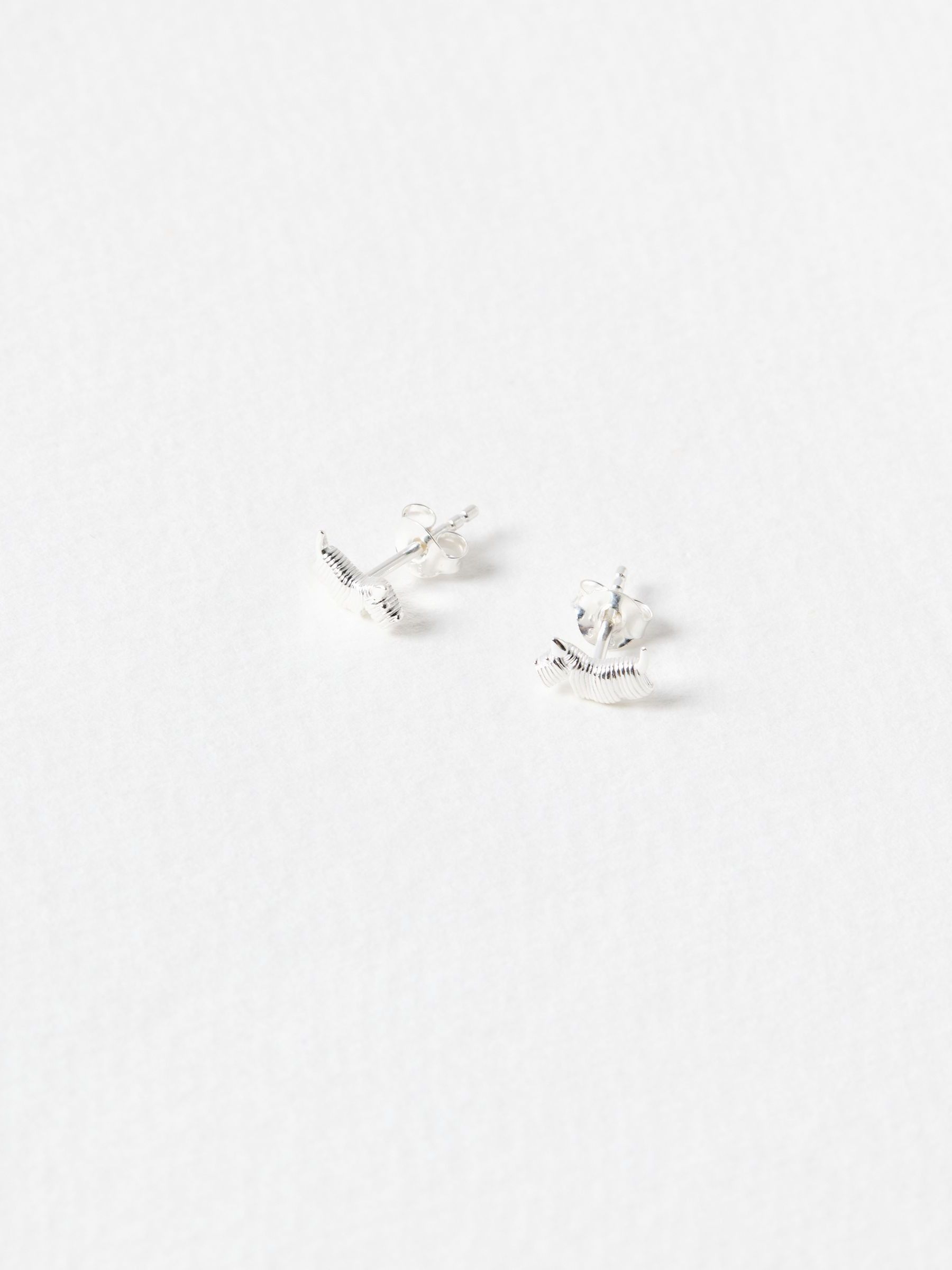 Tiny Sterling Silver Scottie Dog Stud Earrings