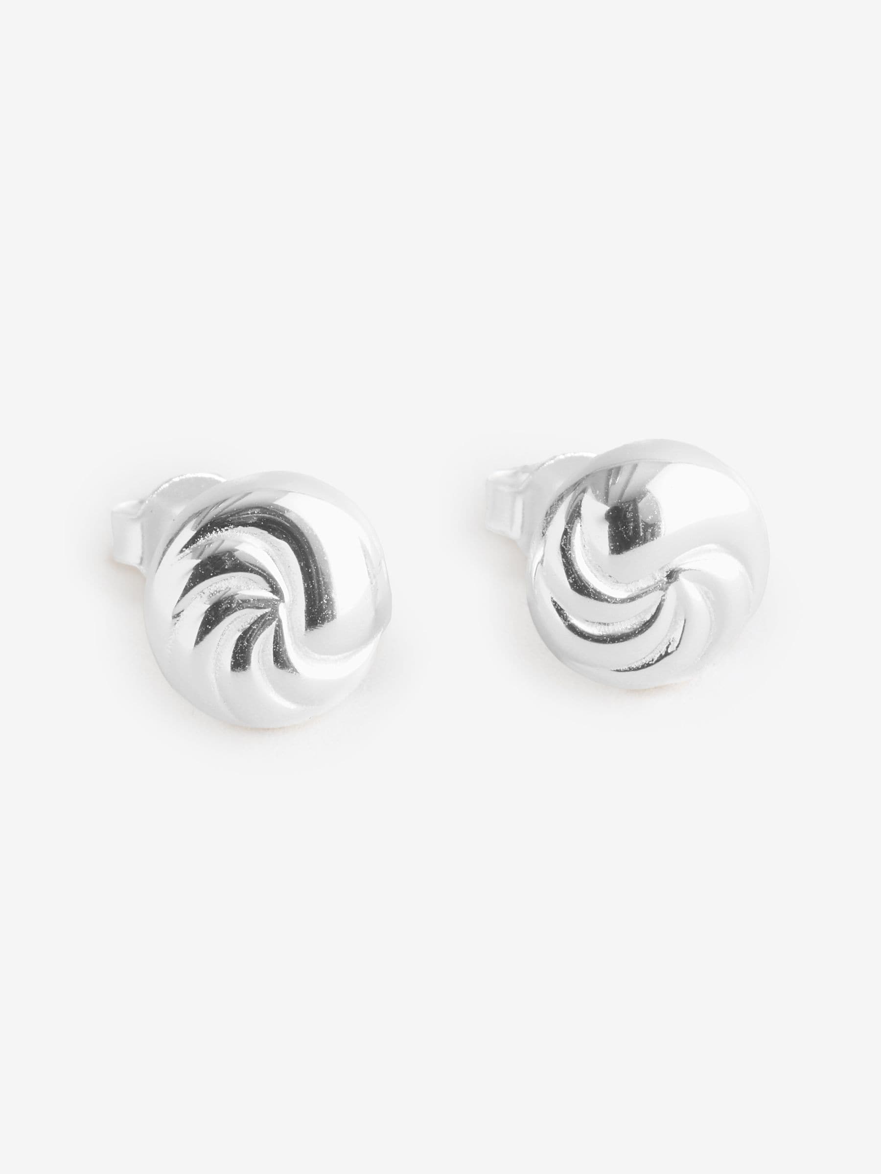 Sterling Silver Polished Tear Drop Stud Earrings, 10mm x 10mm