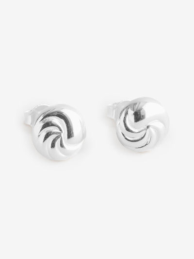 Sterling Silver Polished Tear Drop Stud Earrings, 10mm x 10mm