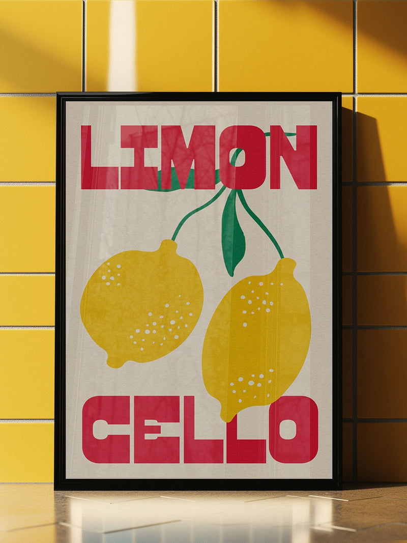 We Are Proper Good Yellow Limoncello art print (British brand)