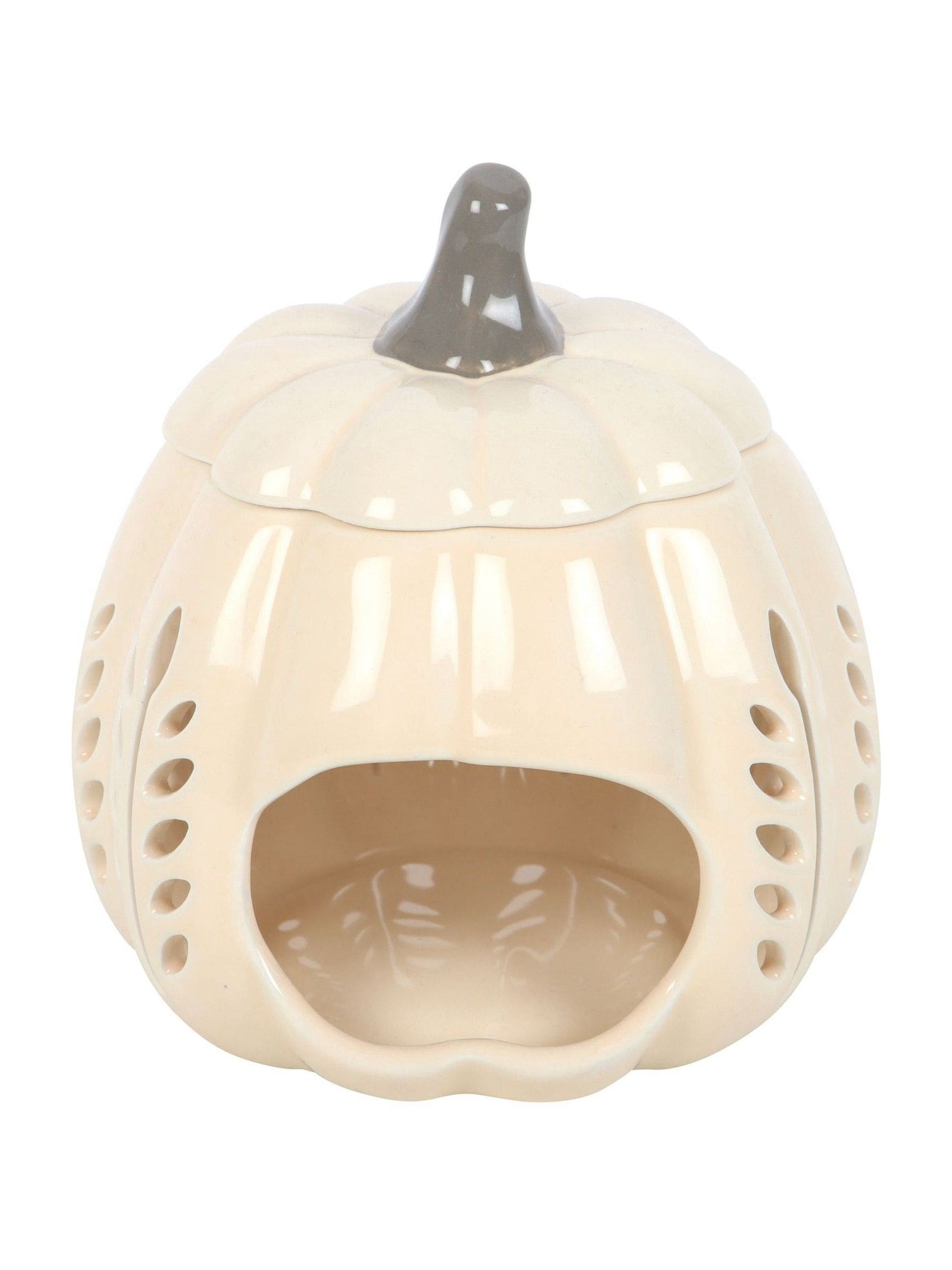 Something Different pumpkin-shaped oil burner and wax warmer 14cm (British brand)