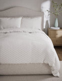 Pure cotton spotty jacquard bedding set, imported from the UK