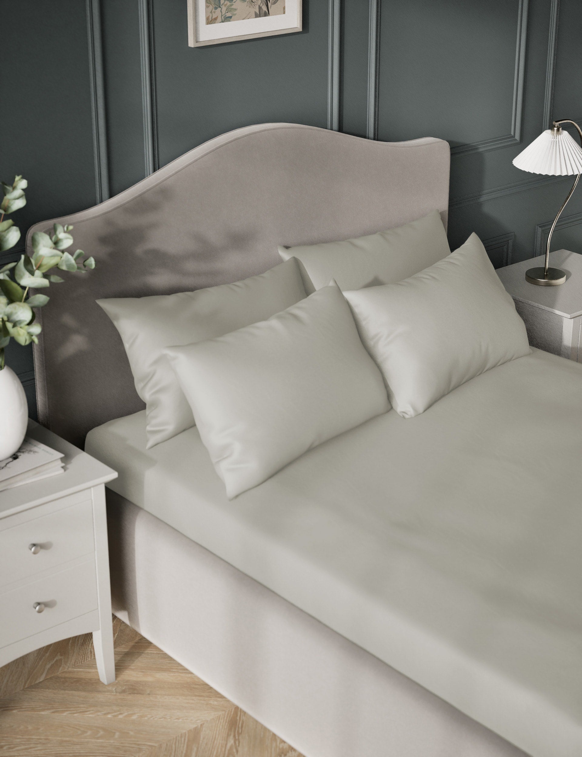 Egyptian Cotton Sateen Flat Sheet 400 Thread Count - British product