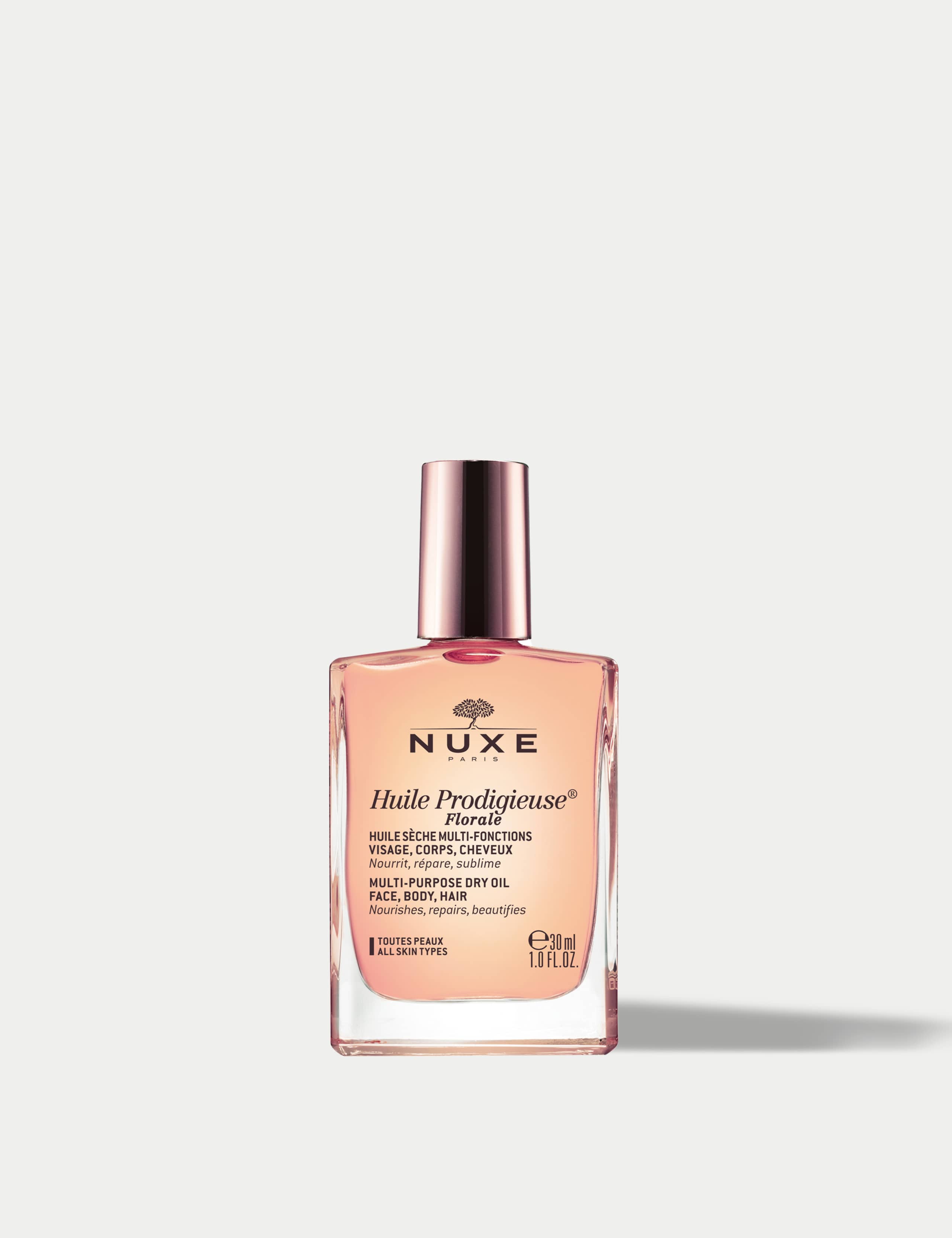 NUXE floral multi-purpose dry oil for face body hair 30ml, UK version