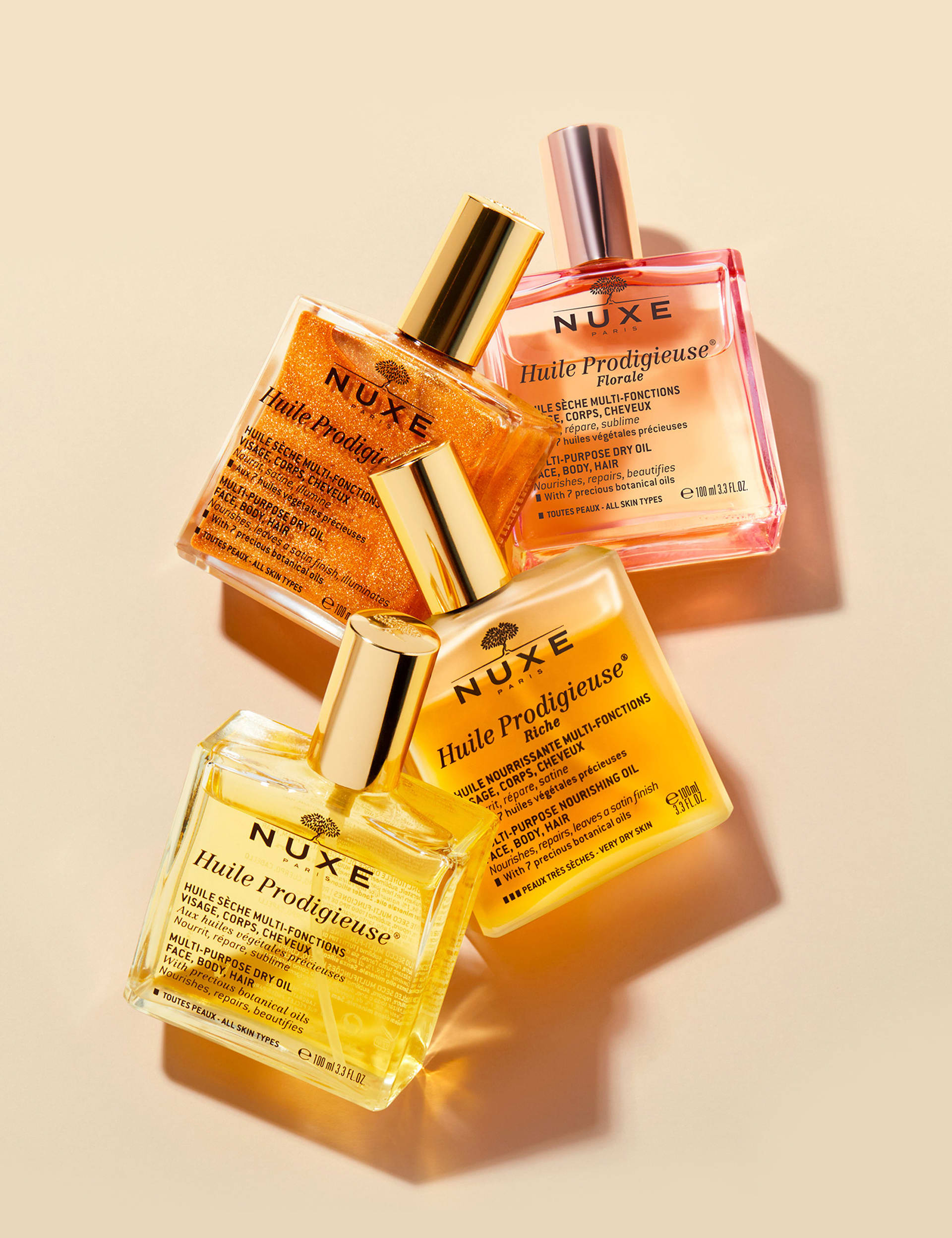 Nuxe multipurpose dry oil for skin, hair, and body 100ml, UK version