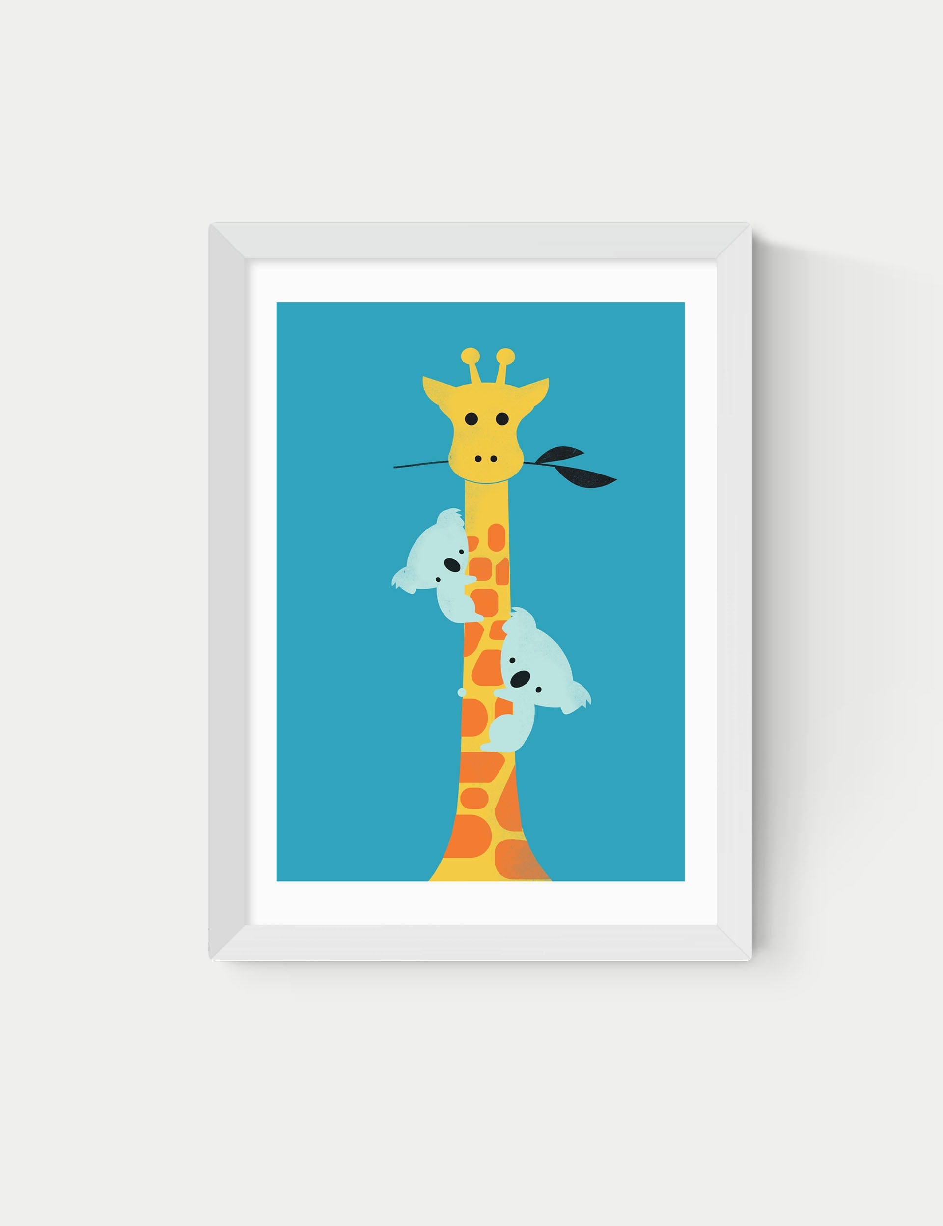 East End Prints giraffe and koala framed art, UK version