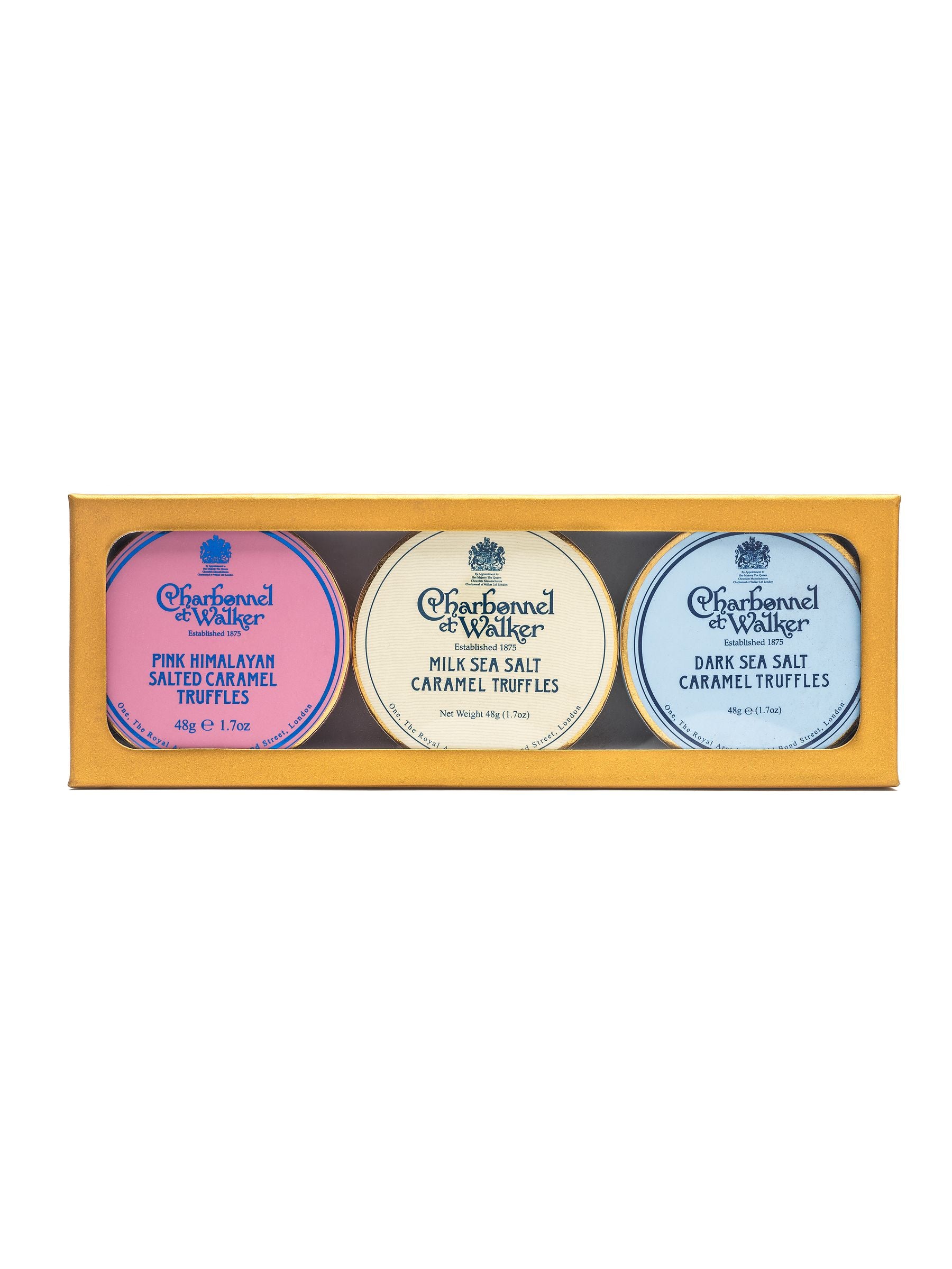 Charbonnel et Walker 144g Dark, Milk and Pink Himalayan Chocolate Truffles Gift Set