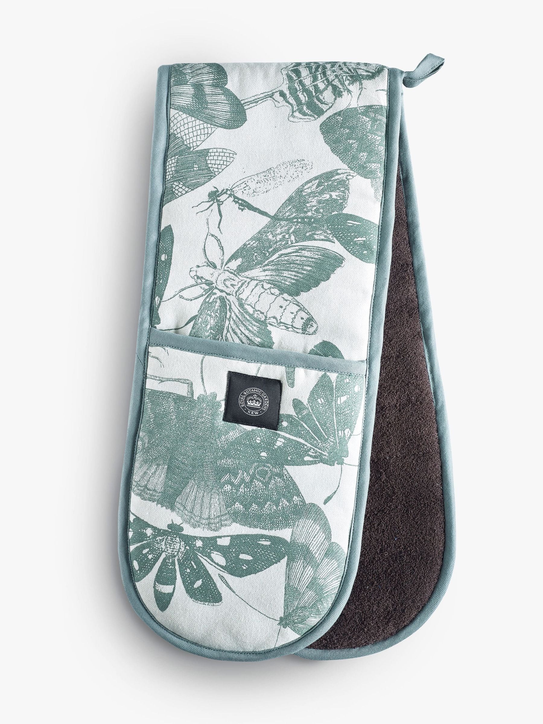 Kew Gardens Green Living Jewels oven glove and apron set, UK version