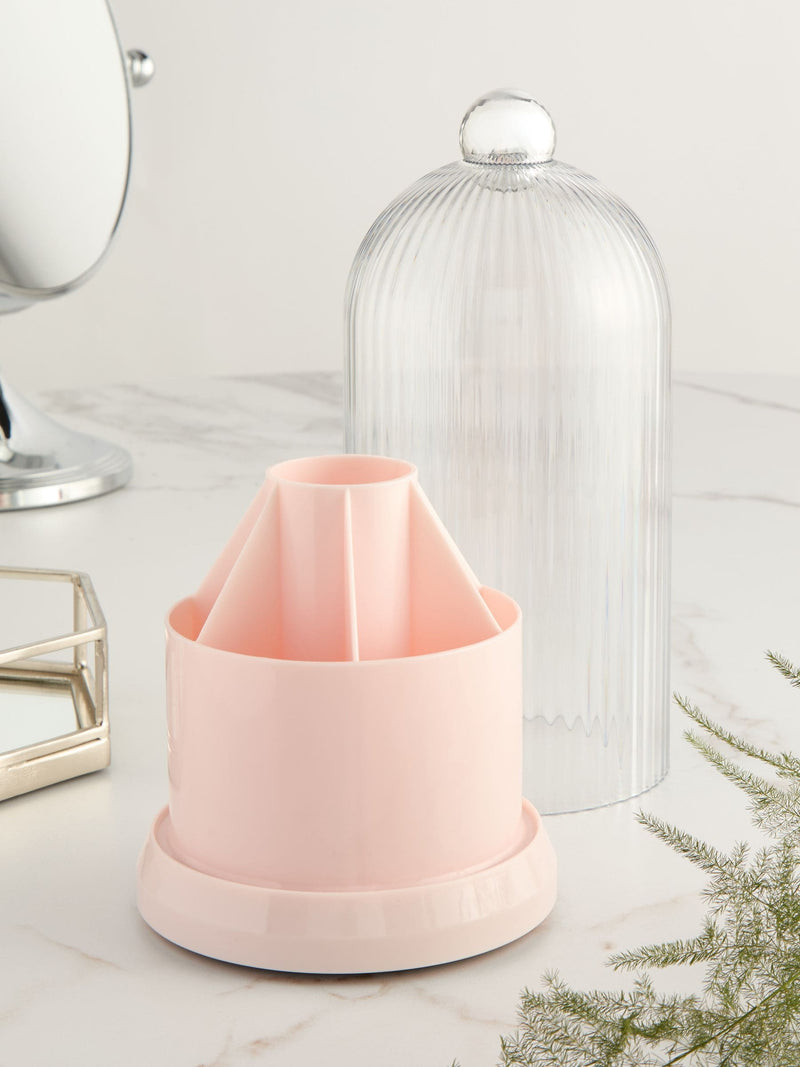 360° Rotating Makeup Brush Organiser