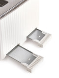White Sleek 4 Slice Toaster (British brand)