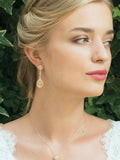 Ivory & Co Gold Moonstruck Crystal Pave Vintage Earrings, UK version