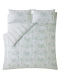 Laura Ashley Tuileries duvet cover set in sage green, UK version