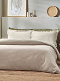 Waffle textured cotton duvet cover set (British brand)