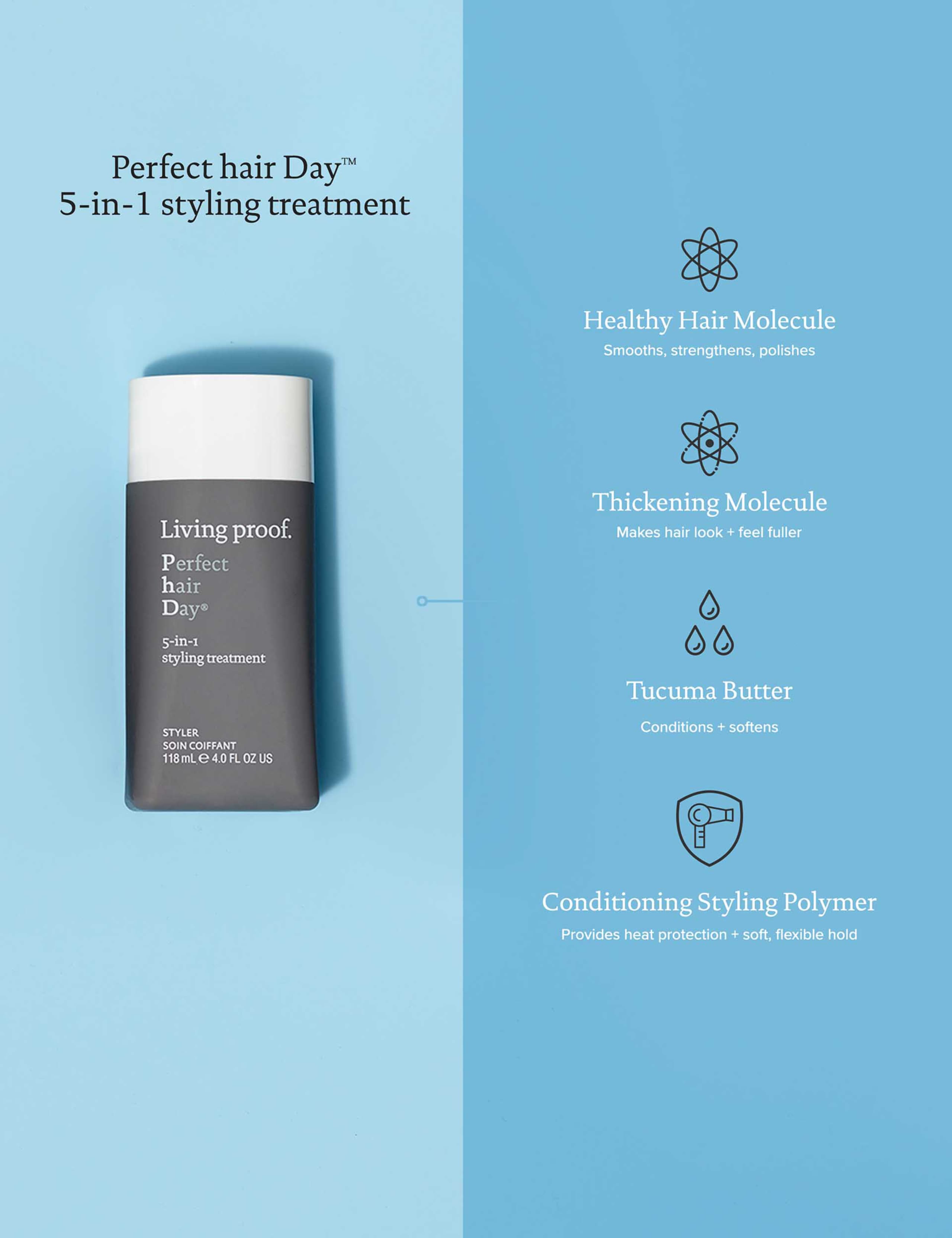 Living Proof hair styling treat 118ml, UK version