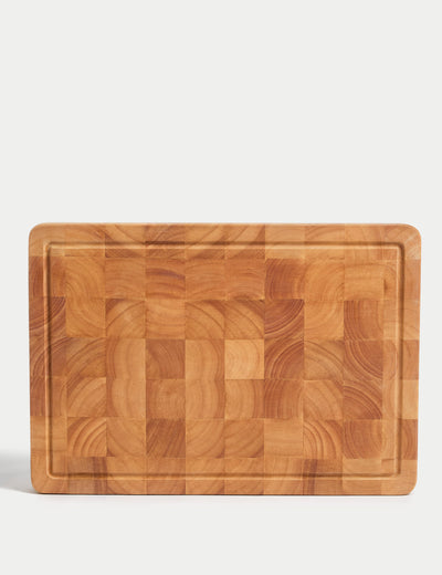 Large Butcher-Style Wooden Chopping Board