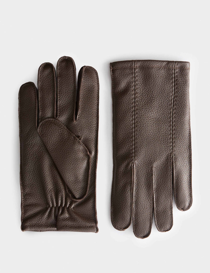 Autograph leather cashmere lined gloves, UK version