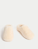 M&S Leather Shearling Mule Slippers, UK version