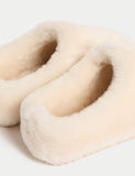 M&S Leather Shearling Mule Slippers, UK version