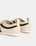 M&S leather stripe trainers with contrast stripe, UK version