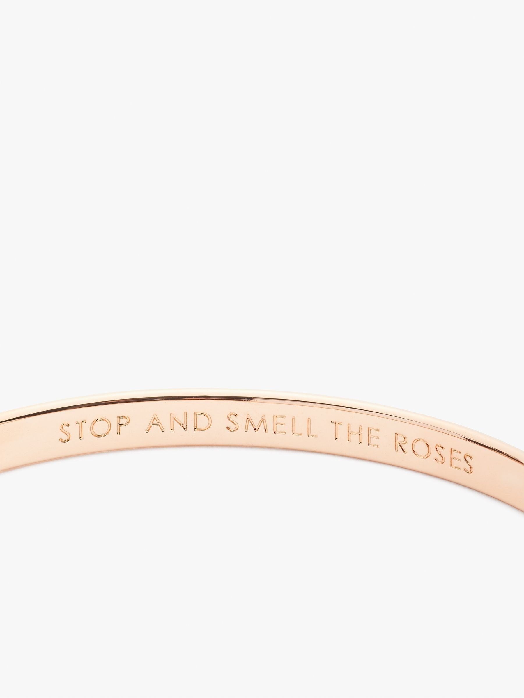 Kate Spade rose gold tone idiom bangle, UK version