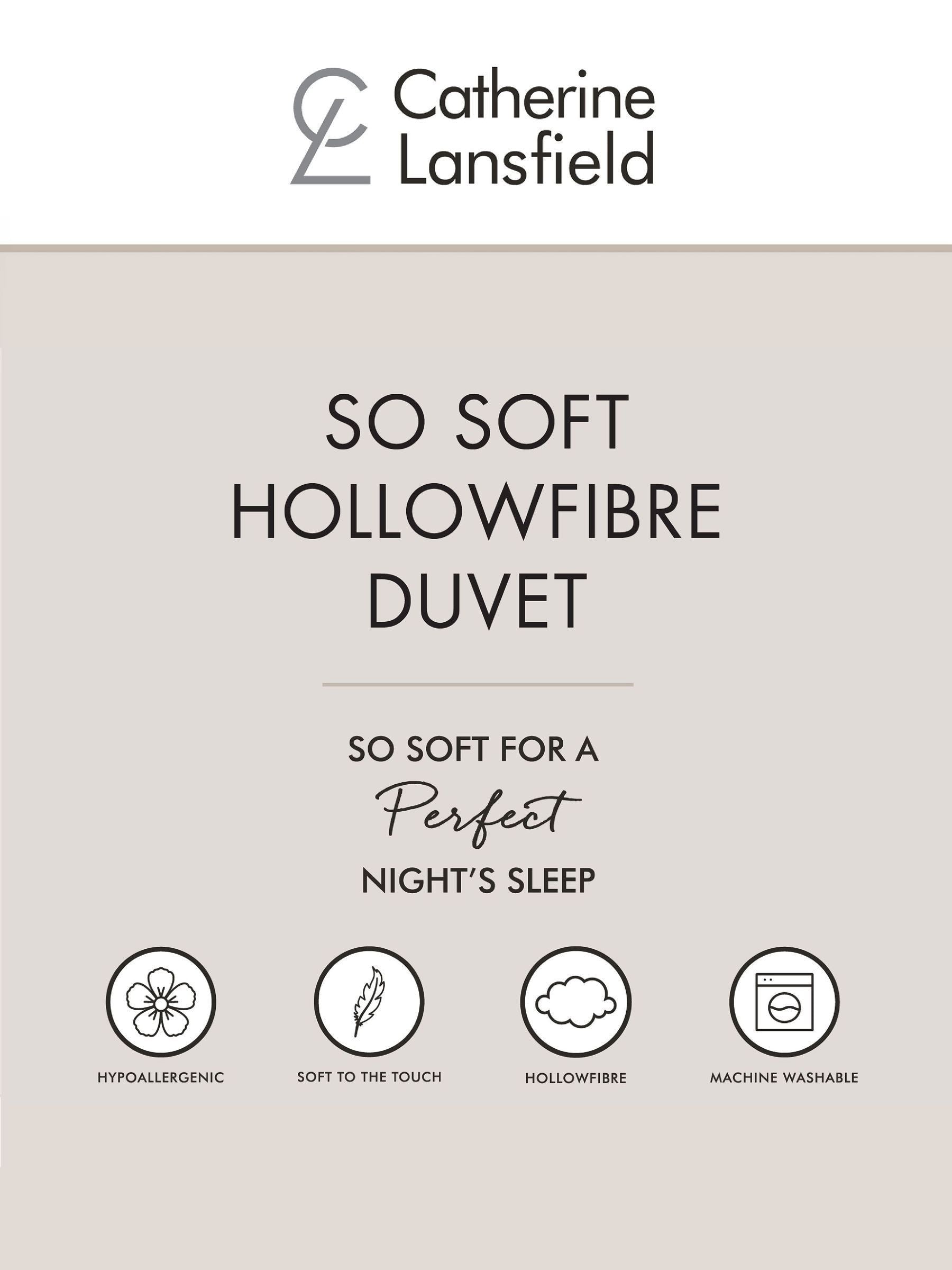 Catherine Lansfield hollowfibre 4.5 tog duvet - British product