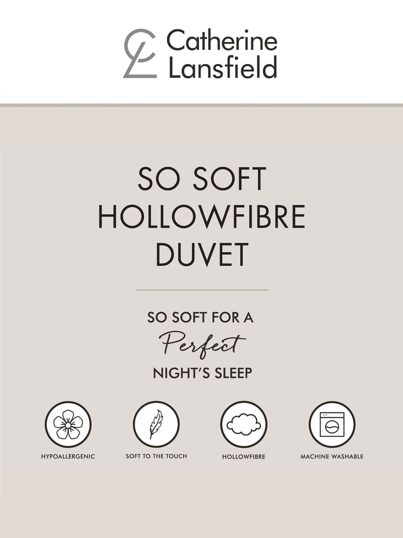 Catherine Lansfield hollowfibre 15 tog duvet - British product