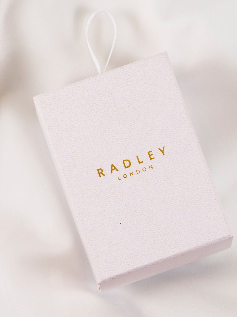 Radley Cobweb Pink Ladies Silicone Strap Floral Dog Dial Watch, imported from the UK