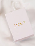 Radley Cobweb Pink Ladies Silicone Strap Floral Dog Dial Watch, imported from the UK