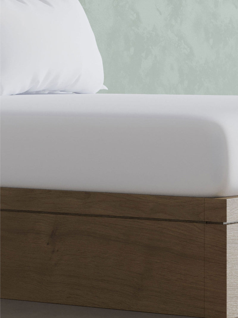 Panda pure white bamboo fitted sheet, imported from the UK