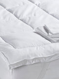 White fresh cotton mattress topper (British brand)