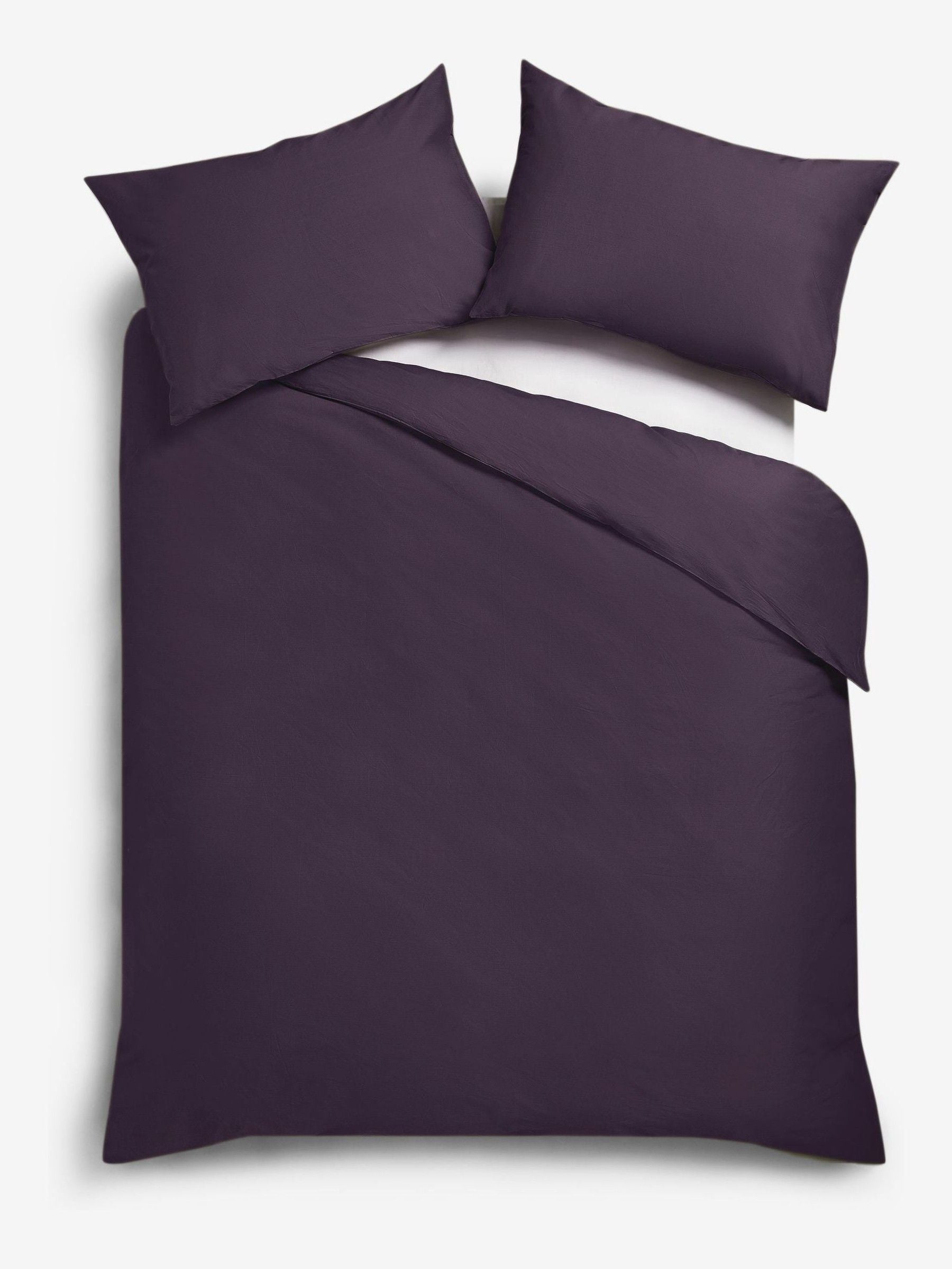 Purple blackberry duvet cover and pillowcase set, imported from the UK