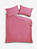 Pink bright duvet cover and pillowcase set, imported from the UK
