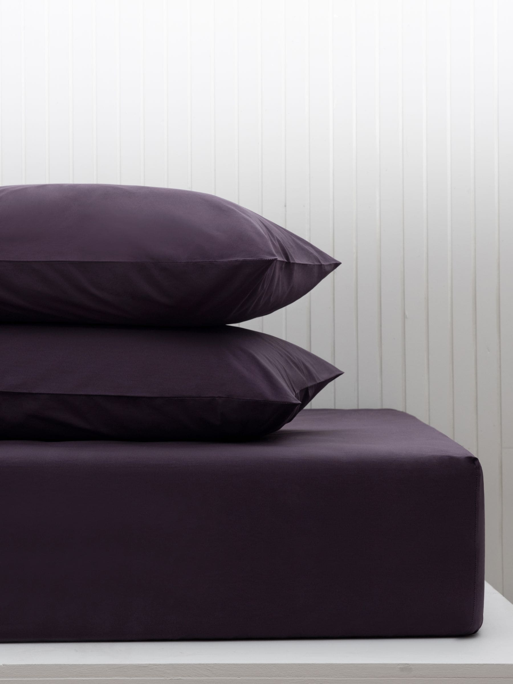 Purple blackberry cotton rich deep fitted bed sheet, imported from the UK