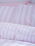 Sassy B Pink Stripe Tease duvet cover and pillowcase set (British brand)