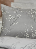 Laura Ashley Pussy Willow silver steel grey duvet cover and pillowcase set, UK version