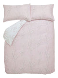 Laura Ashley Pink Blush Pussy Willow duvet cover and pillowcase set, UK version