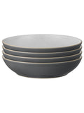 Denby 4 Piece Fossil Grey Elements Pasta Bowls Set