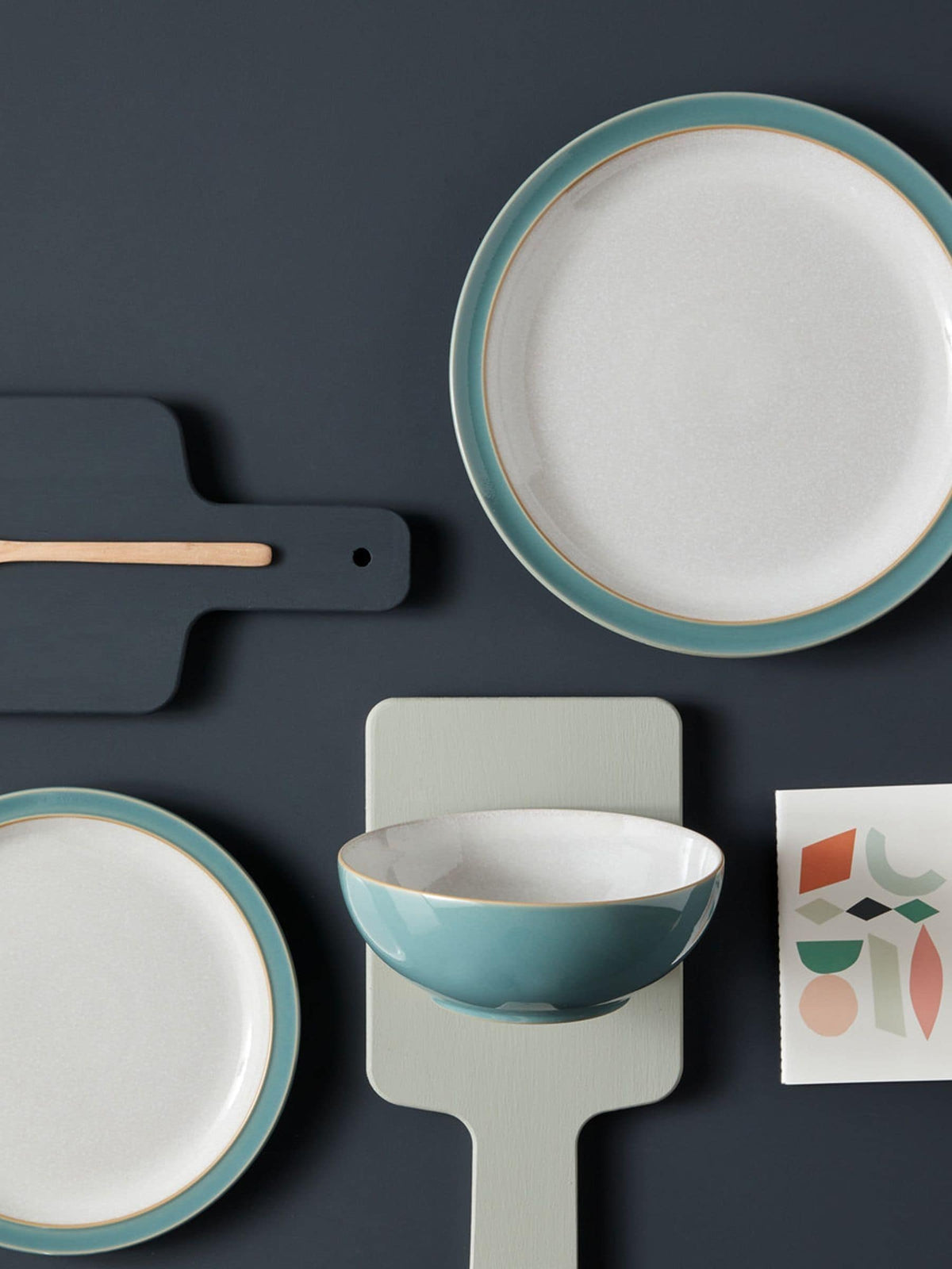 Denby Fern Green dinnerware set 12 piece - British product