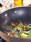 Stellar Grey Hard Anodised Non Stick Wok 28cm