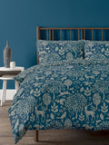 Copenhagen Home Blue Fable Christmas duvet cover and pillowcase set - British product
