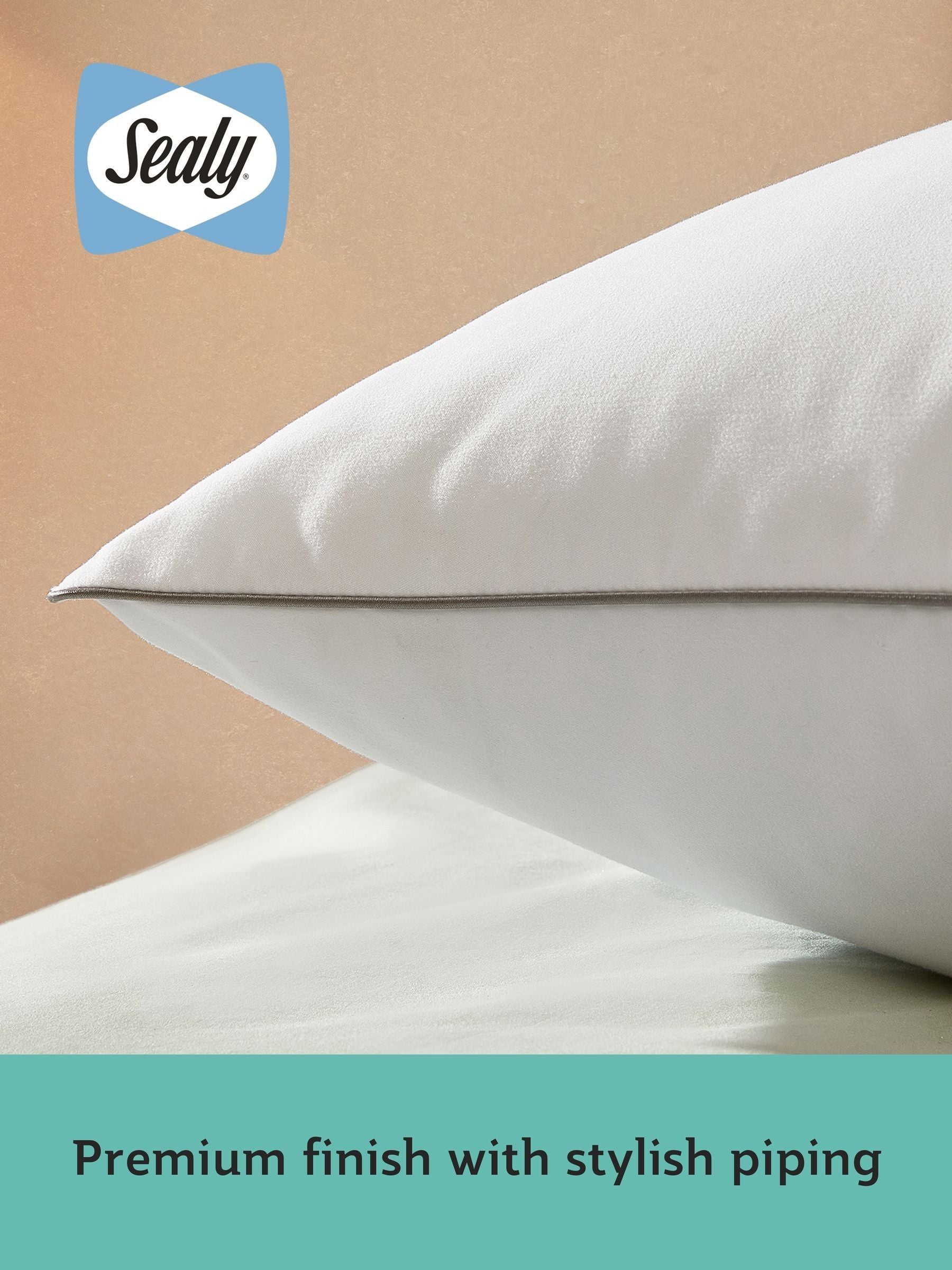 Sealy Set of 2 Anti Allergy 4 Pack Pillows