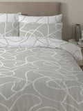 Copenhagen Home stone Pablo duvet cover and pillowcase set - British product