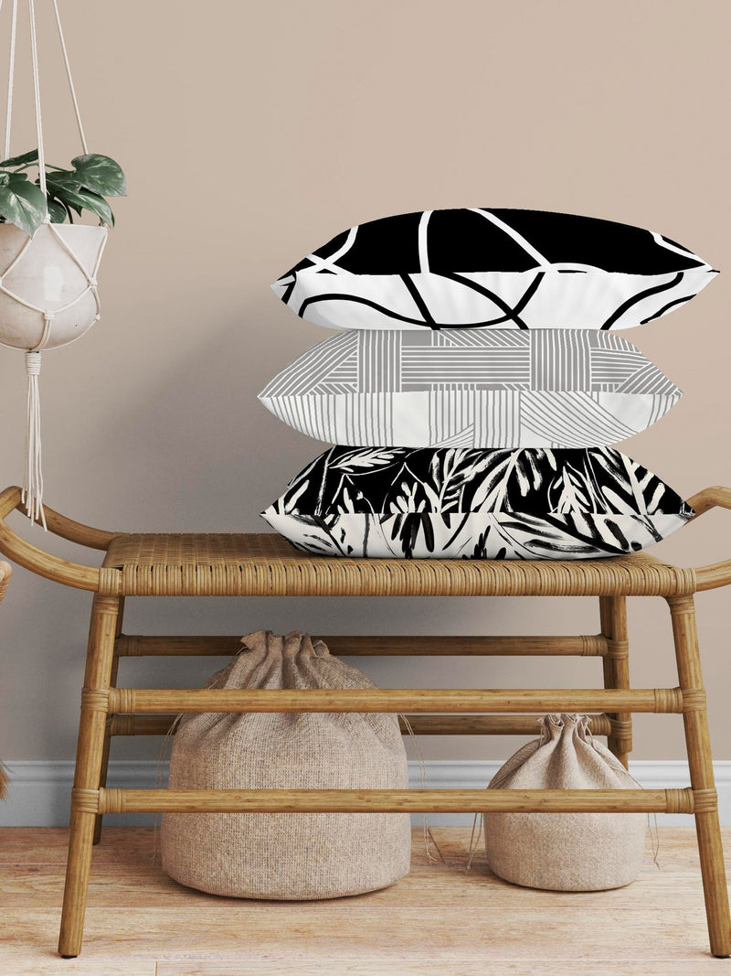 Copenhagen Home Monochrome Pablo duvet cover and pillowcase set - British product